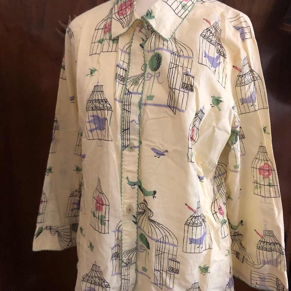 Anthropologie odille button front shirt.